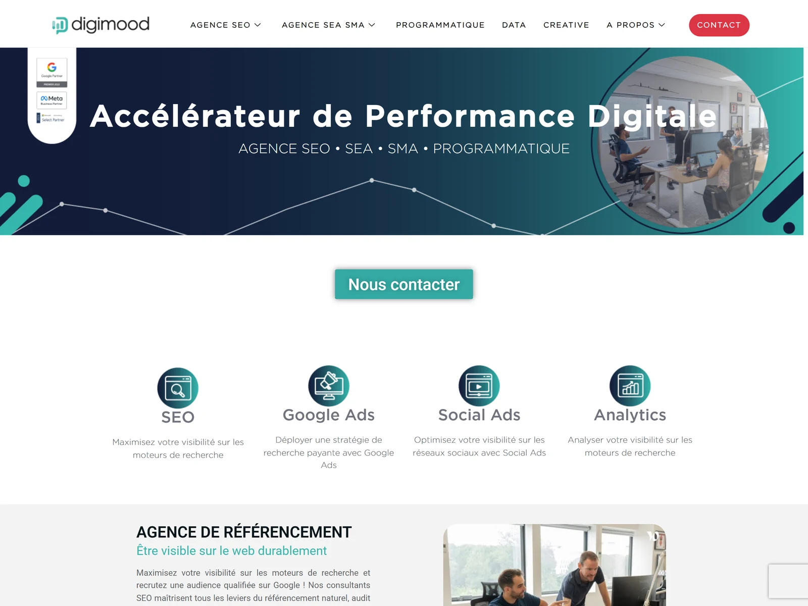 page d'accueil du site de Digimood