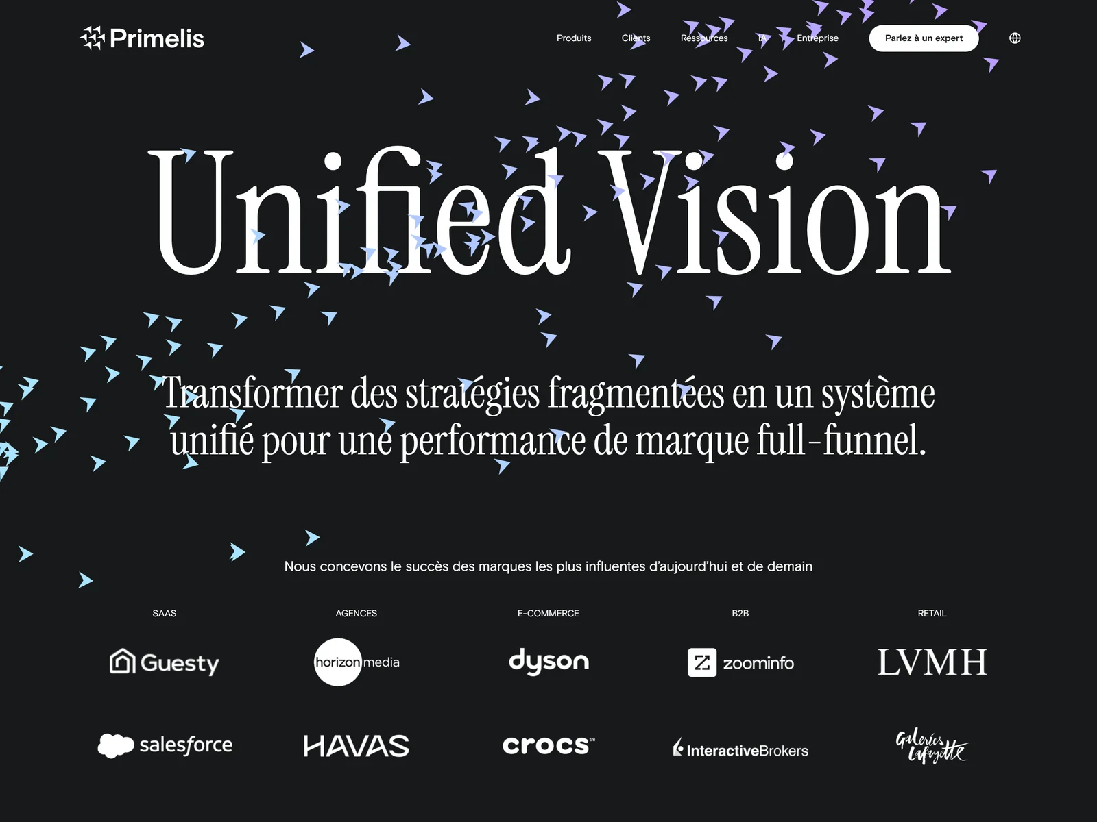 page d'accueil du site de Primelis