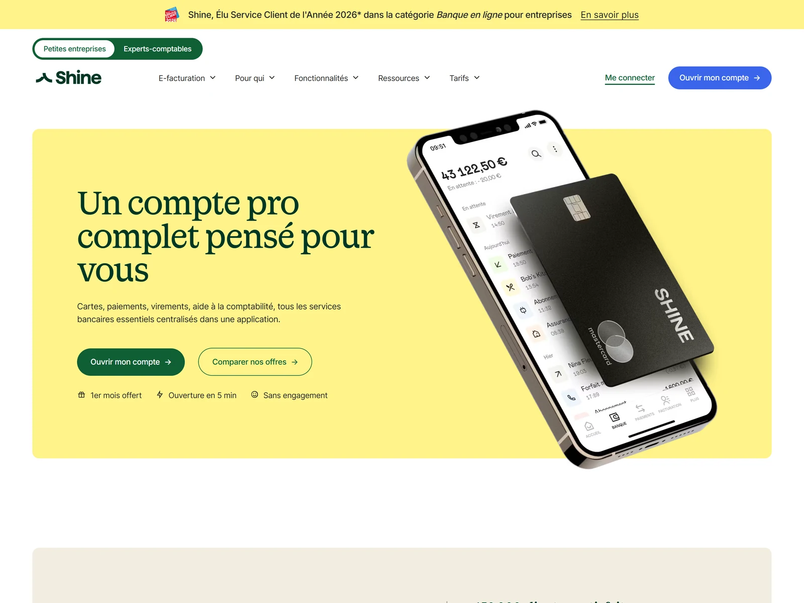 application shine presentee le 13 aout 2026 sur shine.fr