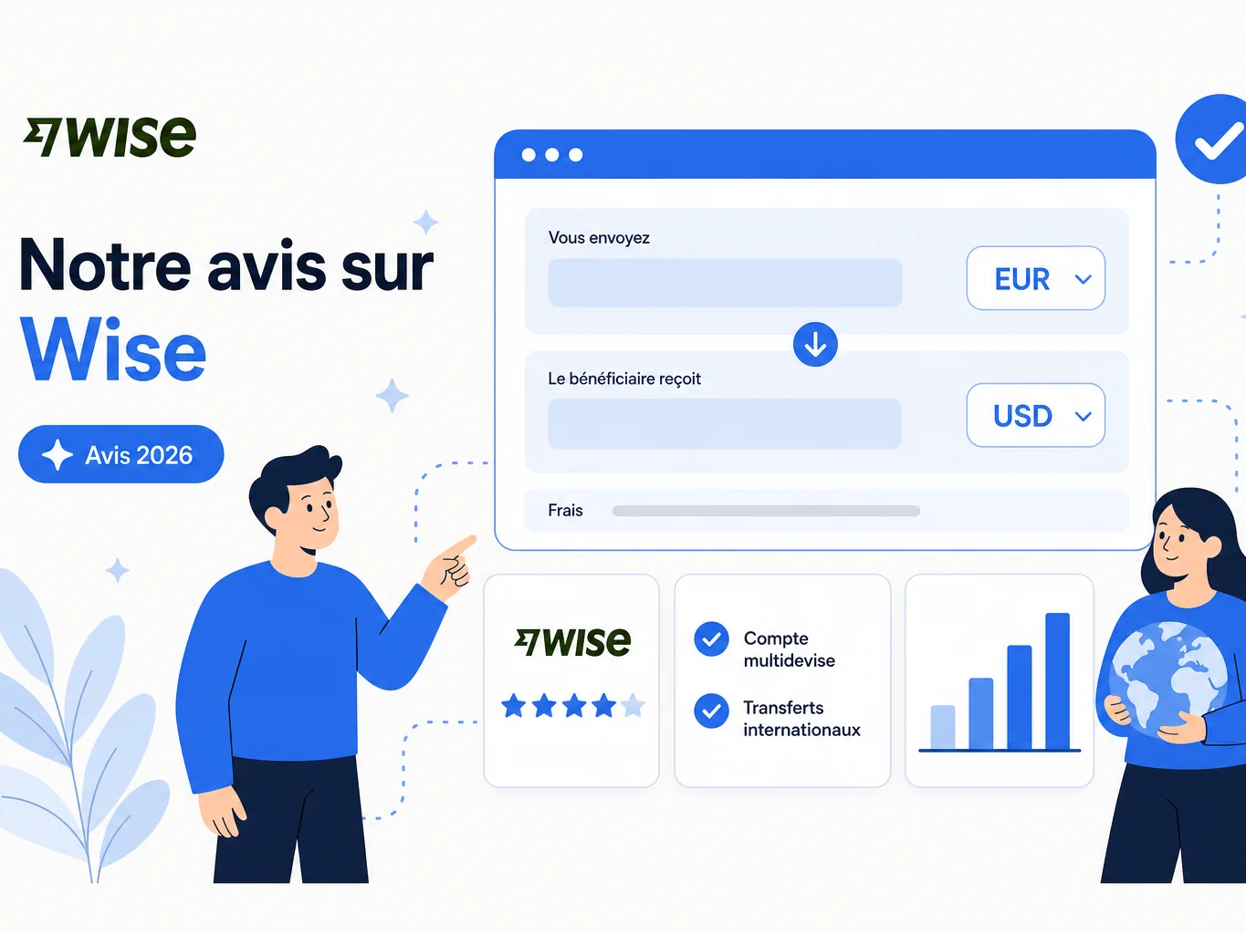 Avis Wise avis wise : notre analyse du compte multidevise et des transferts internationaux